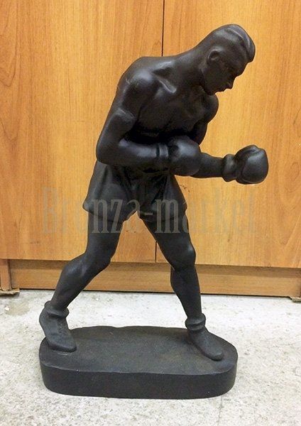 Статуэтка антикварная "Боксёр крупный (Касли, 62год, 46см)"