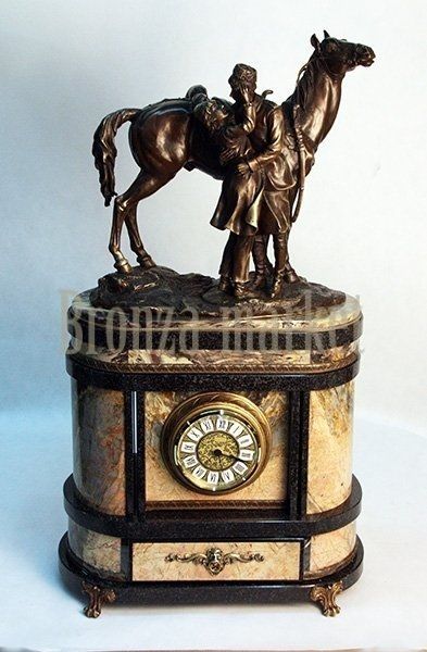 Каминные часы "Прощание казака с казачкой"