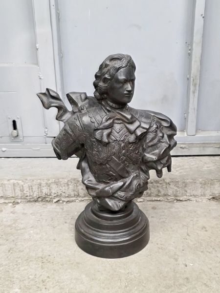 Бюст "Пётр 1 (Касли 1960г ск.Растрелли)" Бюст "Пётр 1 (Касли 1960г ск.Растрелли)"