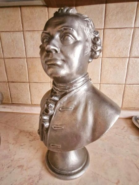 Оригинальный бюст "Ломоносов (60-70г. силумин)"