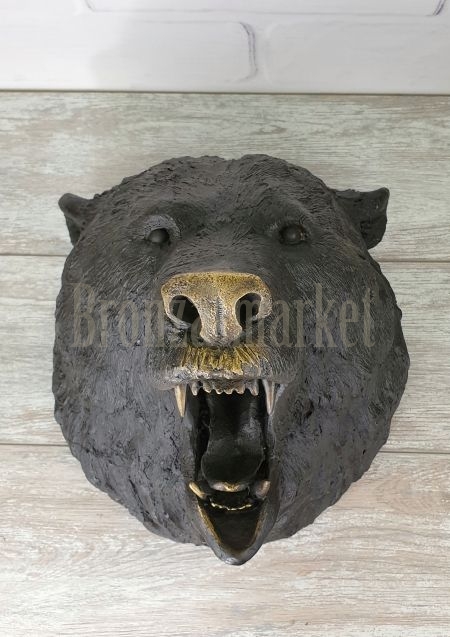 Статуэтка "Голова медведя (на стену)"
