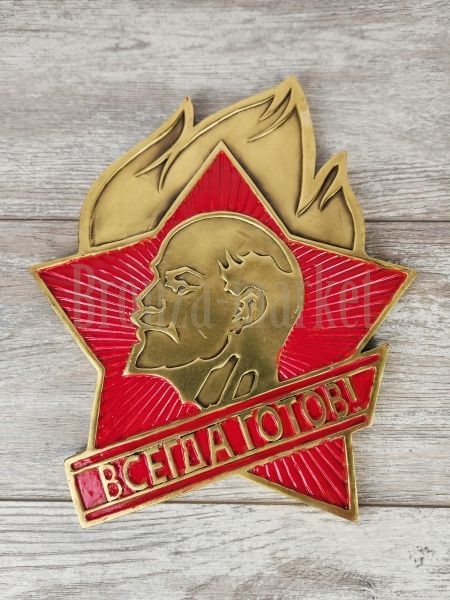 Барельеф "Пионерский знак"