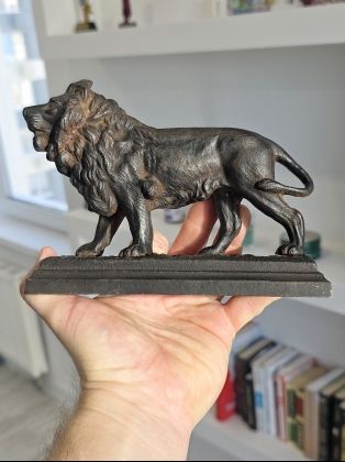 Статуэтка антикварная "Лев. (Куса. Царская Россия. Оригинал)"