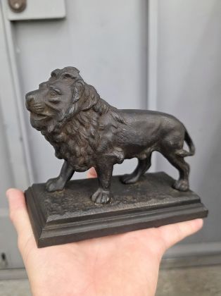Статуэтка антикварная "Лев. (Куса. Царская Россия. Оригинал)"