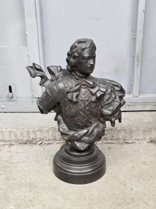 Бюст "Пётр 1 (Касли 1960г ск.Растрелли)"