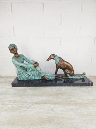 Девушка и борзая (60см)