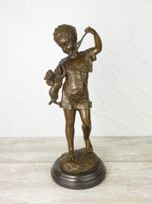 Девочка с котёнком (40см) Девочка с котёнком (40см)