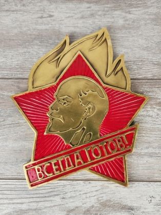 Барельеф "Пионерский знак"
