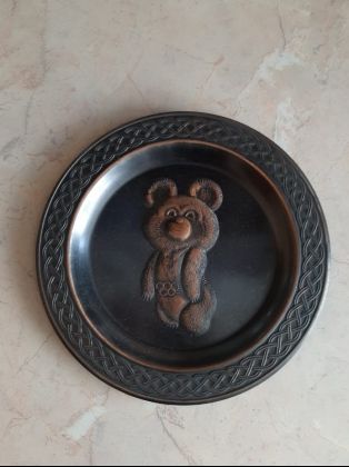Тарелка "Олимпийский мишка"